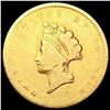 Image 1 : 1854 Rare Gold Dollar LIGHTLY CIRCULATED