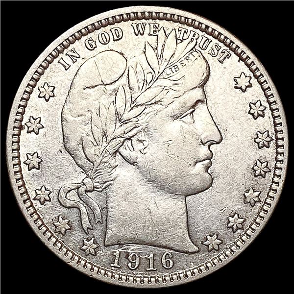 1916-D Barber Quarter CHOICE AU