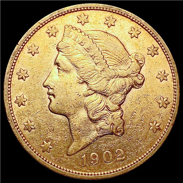 1902 $20 Gold Double Eagle CLOSELY UNCIRCULATED
