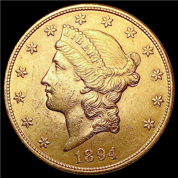 1894 $20 Gold Double Eagle CLOSELY UNCIRCULATED