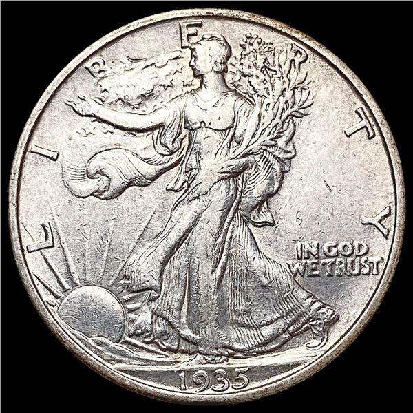 1935-S Walking Liberty Half Dollar CLOSELY UNCIRCU