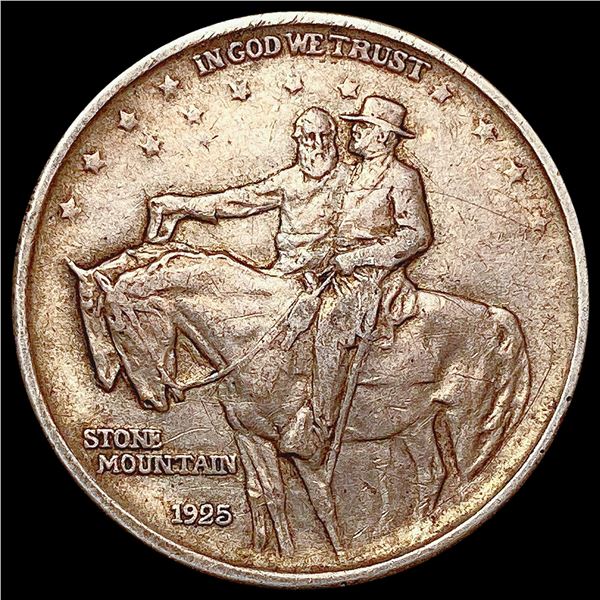 1925 Stone Mountain Half Dollar LIGHTLY CIRCULATED