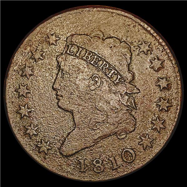 1810 Classic Head Large Cent NICELY CIRCULATED
