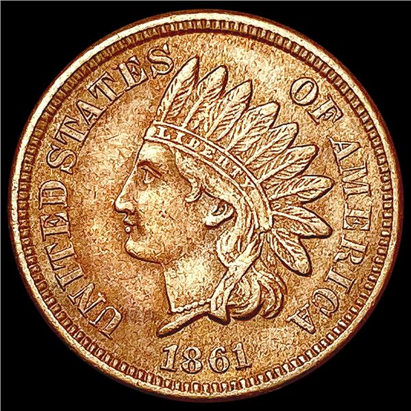 1861 Indian Head Cent CLOSELY UNCIRCULATED