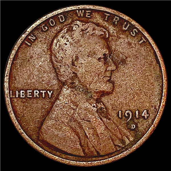 1914-D Wheat Cent LIGHTLY CIRCULATED