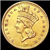 Image 1 : 1861 Rare Gold Dollar CHOICE AU