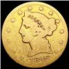 Image 1 : 1846 $5 Gold Half Eagle NICELY CIRCULATED