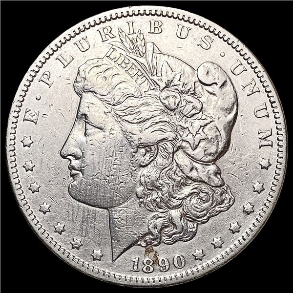 1890-CC Morgan Silver Dollar NEARLY UNCIRCULATED