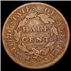 Image 2 : 1825 Classic Head Half Cent NICELY CIRCULATED