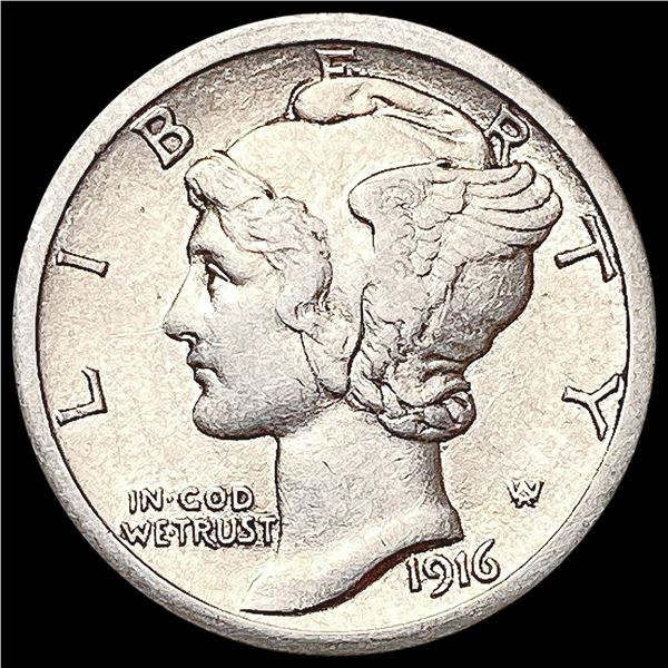 1916-S Mercury Dime CLOSELY UNCIRCULATED