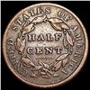 Image 2 : 1835 Classic Head Half Cent NICELY CIRCULATED