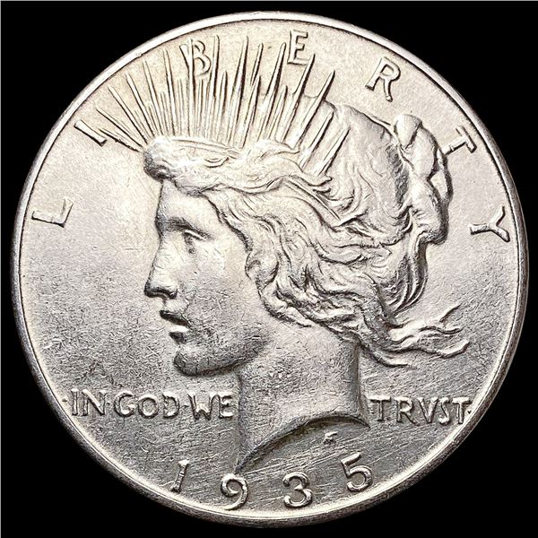 1935 Silver Peace Dollar CLOSELY UNCIRCULATED