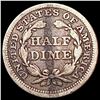 Image 2 : 1853 Seated Liberty Half Dime NICELY CIRCULATED