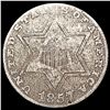 Image 1 : 1857 Silver Three Cent NICELY CIRCULATED