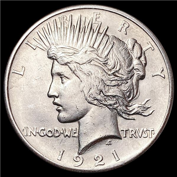 1921 Silver Peace Dollar NEARLY UNCIRCULATED