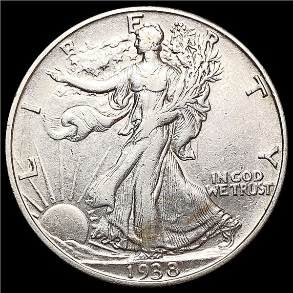 1938-D Walking Liberty Half Dollar CLOSELY UNCIRCU