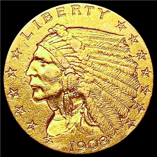 1908 $2.50 Gold Quarter Eagle HIGH GRADE