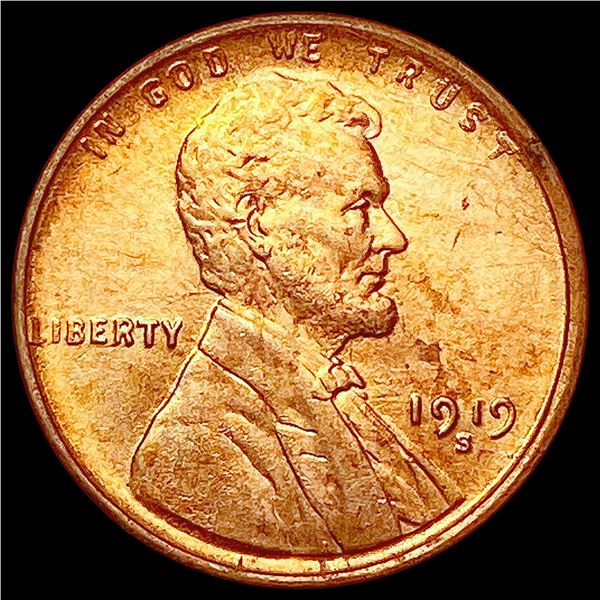 1919-S Red Wheat Cent UNCIRCULATED