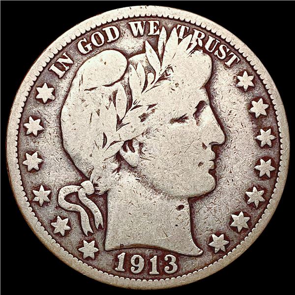 1913 Barber Half Dollar NICELY CIRCULATED