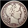 Image 1 : 1913 Barber Half Dollar NICELY CIRCULATED