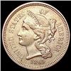 Image 1 : 1865 Nickel Three Cent CLOSELY UNCIRCULATED