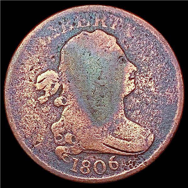 1806 Draped Bust Half Cent NICELY CIRCULATED