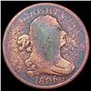 Image 1 : 1806 Draped Bust Half Cent NICELY CIRCULATED