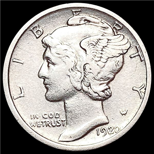 1920-D Mercury Dime CLOSELY UNCIRCULATED