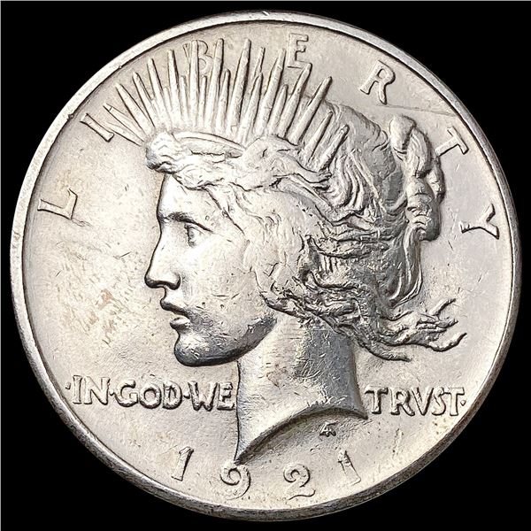 1921 Silver Peace Dollar NEARLY UNCIRCULATED