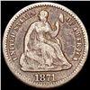 Image 1 : 1871 Seated Liberty Half Dime NICELY CIRCULATED