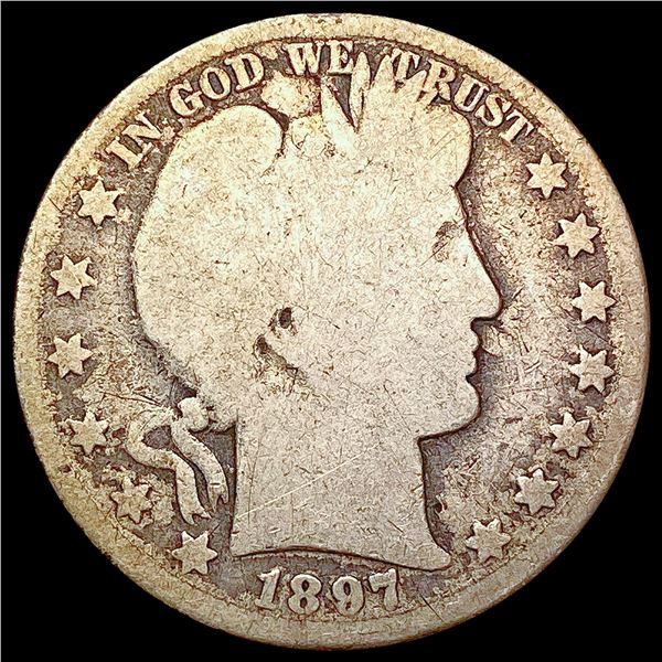 1897-O Barber Half Dollar NICELY CIRCULATED