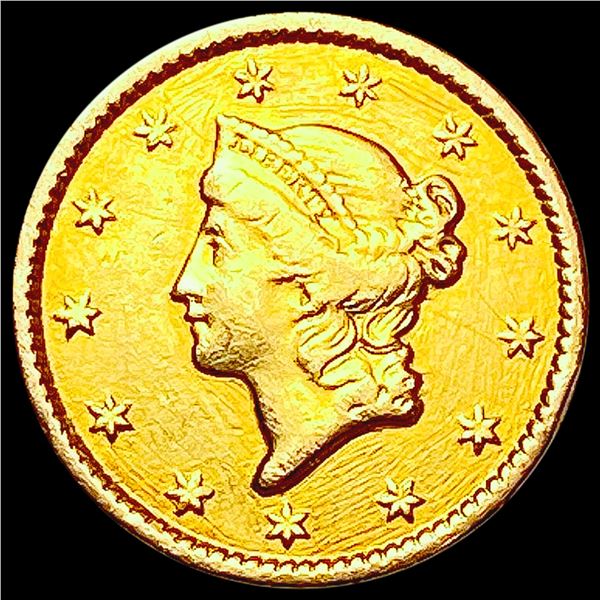 1849 Rare Gold Dollar NEARLY UNCIRCULATED