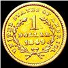 Image 2 : 1849 Rare Gold Dollar NEARLY UNCIRCULATED