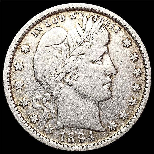 1894 Barber Quarter NEARLY UNCIRCULATED