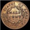 Image 2 : 1825 Classic Head Half Cent CLOSELY UNCIRCULATED