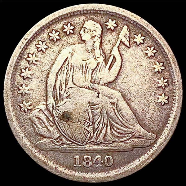 1840-O Seated Liberty Dime LIGHTLY CIRCULATED