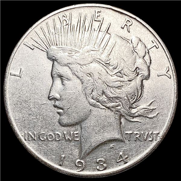 1934-S Silver Peace Dollar CLOSELY UNCIRCULATED