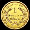 Image 2 : 1851 Rare Gold Dollar NEARLY UNCIRCULATED