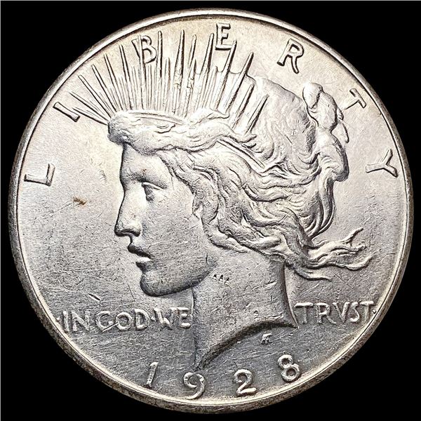1928-S Silver Peace Dollar CLOSELY UNCIRCULATED