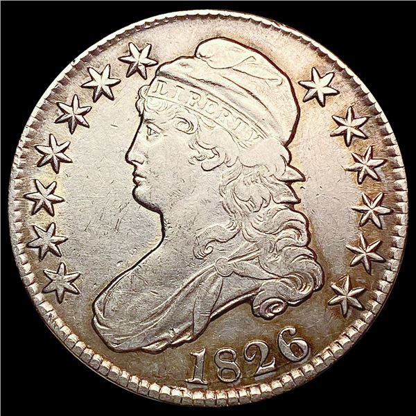 1826 Capped Bust Half Dollar CLOSELY UNCIRCULATED