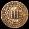 Image 2 : 1852 Silver Three Cent NICELY CIRCULATED