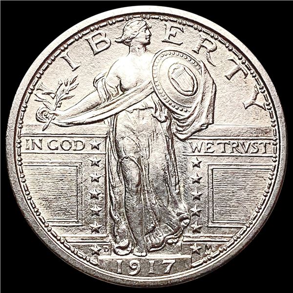 1917-D T1 FH Standing Liberty Quarter CHOICE BU