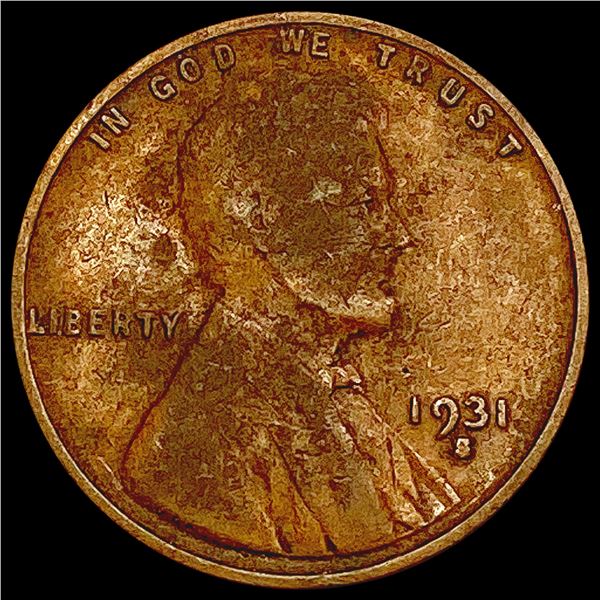 1931-S Wheat Cent NICELY CIRCULATED