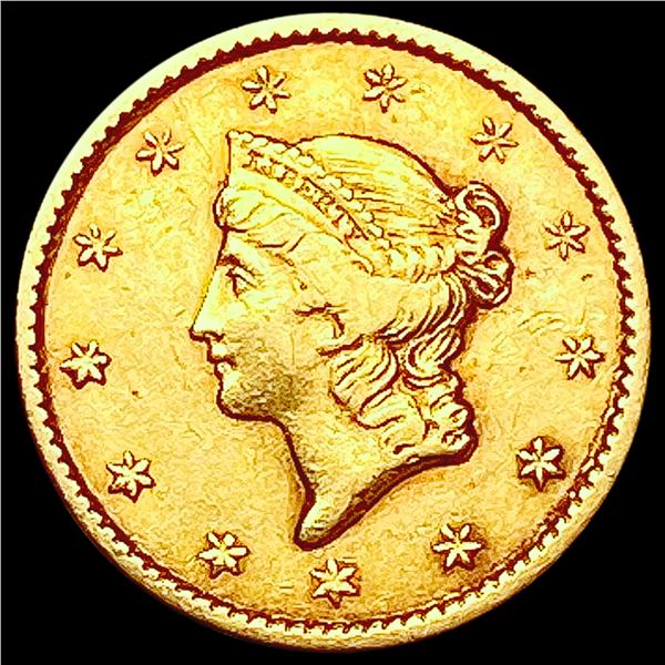 1849 Rare Gold Dollar NEARLY UNCIRCULATED
