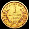 Image 2 : 1849 Rare Gold Dollar NEARLY UNCIRCULATED