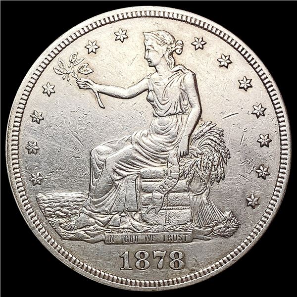 1878 Silver Trade Dollar CLOSELY UNCIRCULATED
