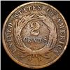 Image 2 : 1870 Two Cent Piece NICELY CIRCULATED