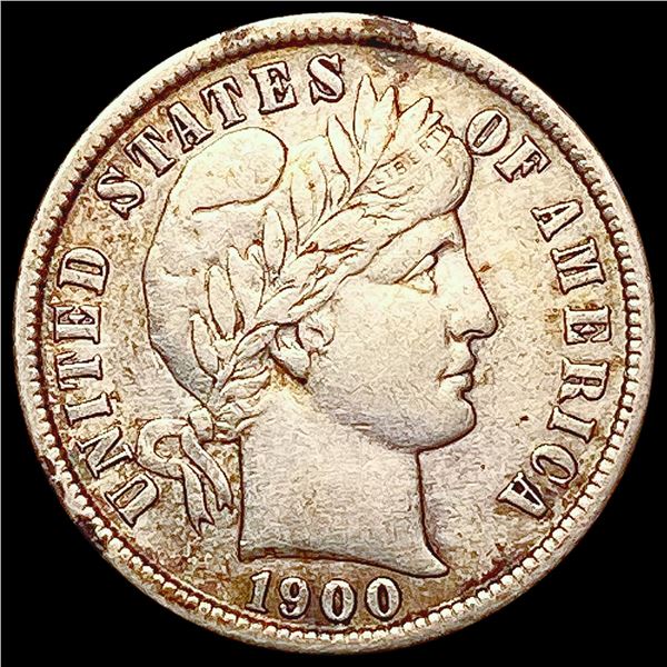 1900-S Barber Dime CLOSELY UNCIRCULATED