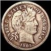 Image 1 : 1905-O Micro O Barber Dime LIGHTLY CIRCULATED
