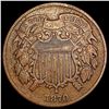 Image 1 : 1870 Two Cent Piece NEARLY UNCIRCULATED